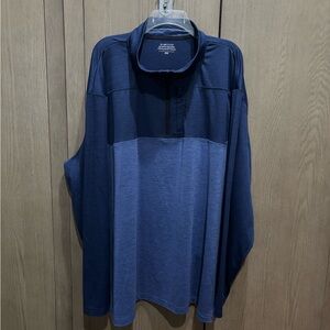 Vineyard Vines OTG Quarter Zip Pullover 4XB Blue Big & Tall Golf Athleisure